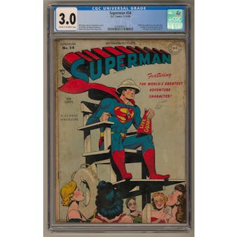 Superman #54 CGC 3.0 (C-OW) *0344646013*