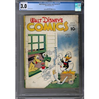 Walt Disney's Comics and Stories #7 CGC 3.0 (C-OW) *0345481021*
