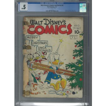 Walt Disney's Comics and Stories #4 CGC .5 (LT-OW) *0345482007*