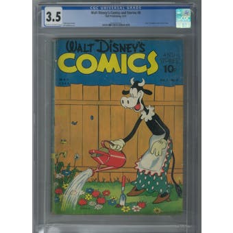 Walt Disney's Comics and Stories #8 CGC 3.5 (C-OW) *0345482009*