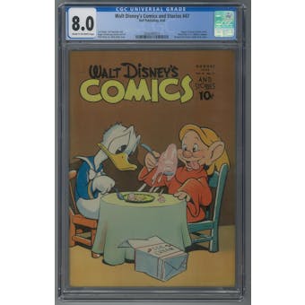 Walt Disney's Comics and Stories #47 CGC 8.0 (C-OW) *0345482015*
