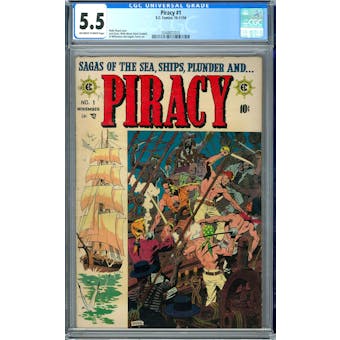 Piracy #1 CGC 5.5 (OW-W) *0348827010*