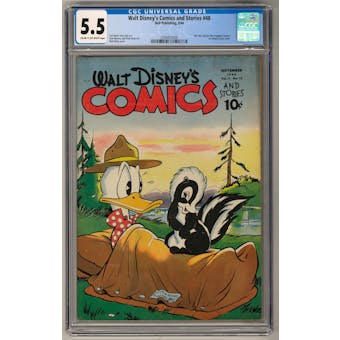 Walt Disney's Comics and Stories #48 CGC 5.5 (C-OW) *0349420006*