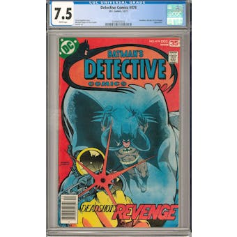 Detective Comics #474 CGC 7.5 (W) *0349437018*