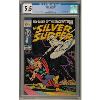 Silver Surfer #4 CGC 5.5 (OW-W) *0349440012*