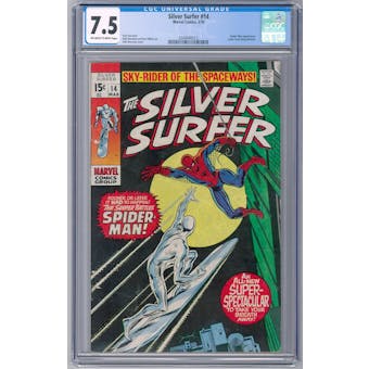 Silver Surfer #14 CGC 7.5  (OW-W)  *0349440013*