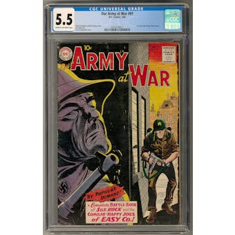 Our Army at War #91 CGC 5.5 (C-OW) *0352518012*