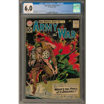 Our Army at War #111 CGC 6.0 (OW) *0352518014*