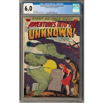 Adventures into the Unknown #30 CGC 6.0 (OW) *0352738007*