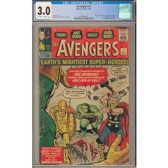 Avengers #1 CGC 3.0 (OW-W) *0352981001*
