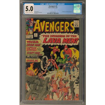 Avengers #5 CGC 5.0 (OW-W) *0353197016*