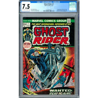 Ghost Rider #1 CGC 7.5 (LT-OW) *0353981003*