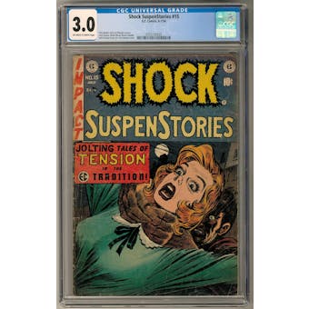 Shock SuspenStories #15 CGC 3.0 (OW-W) *0355142020*