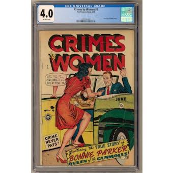 Crimes By Women #1 CGC 4.0 (OW) *0355161007*