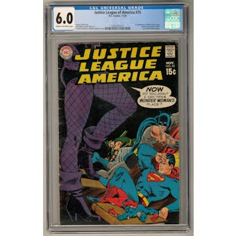 Justice League of America #75 CGC 6.0 (C-OW) *0355161013*