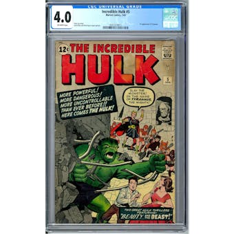 Incredible Hulk #5 CGC 4.0 (OW) *0357214011*
