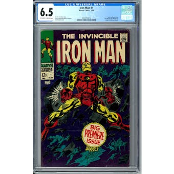 Iron Man #1 CGC 6.5 (OW-W) *0357214012*