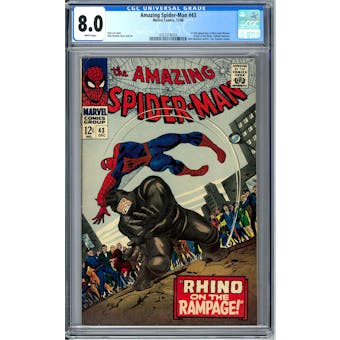 Amazing Spider-Man #43 CGC 8.0 (W) *0357216024*