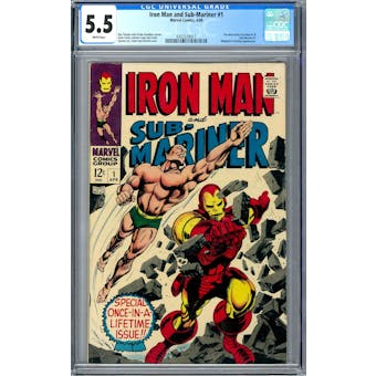 Iron Man and Sub-Mariner #1 CGC 5.5 (W) *0357224017*