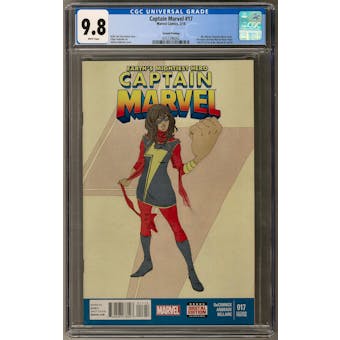 Captain Marvel #17 CGC 9.8 (W) Second Printing *0357296002*
