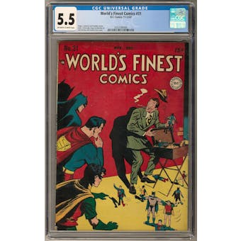 World's Finest Comics #31 CGC 5.5 (OW-W) *0357296008*