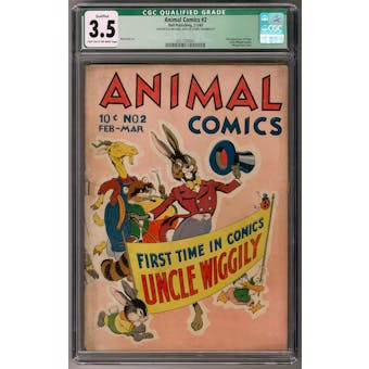 Animal Comics #2 CGC 3.5 (LT-OW) Qualified *0357300001*