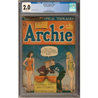 Archie Comics #13 CGC 2.0 (OW) *0357300003*