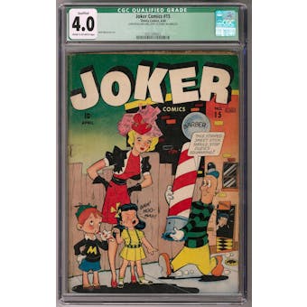 Joker Comics #15 CGC 4.0 (C-OW) Qualified *0357300023*