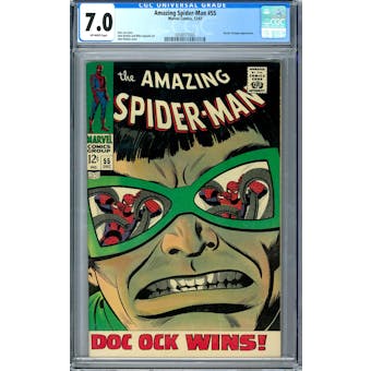 Amazing Spider-Man #55 CGC 7.0 (W) *0358577003*