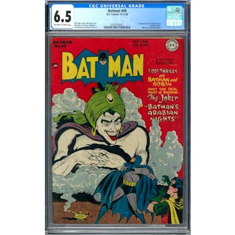 Batman #49 CGC 6.5 (OW-W) *0359183001* JusticeLeague2020Series0 - (Hit Parade Inventory)