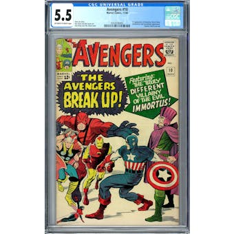 Avengers #10 CGC 5.5 (OW-W) *0359336005*