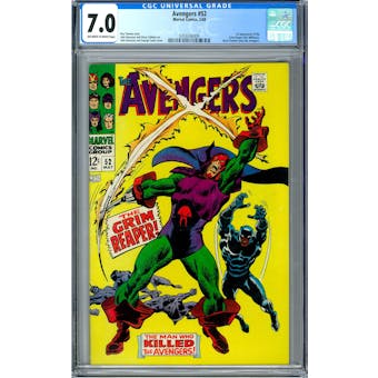 Avengers #52 CGC 7.0 (OW-W) *0359336009*