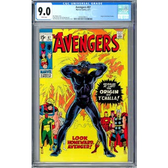 Avengers #87 CGC 9.0 (W) *0359336013*