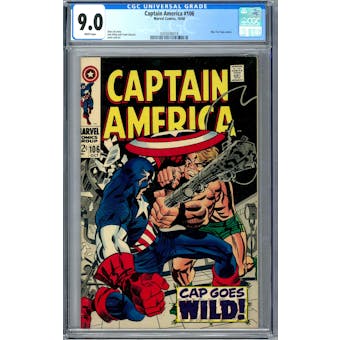 Captain America #106 CGC 9.0 (W) *0359336019*