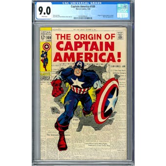 Captain America #109 CGC 9.0 (W) *0359336020*
