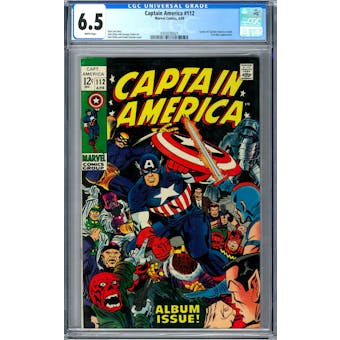 Captain America #112 CGC 6.5 (W) *0359336021*