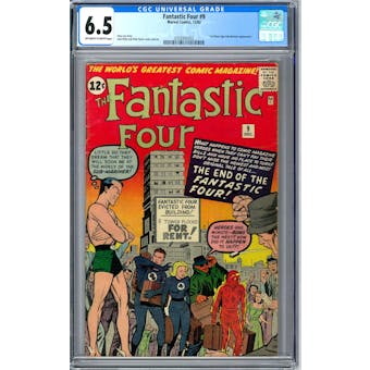Fantastic Four #9 CGC 6.5 (OW-W) *0359342002*