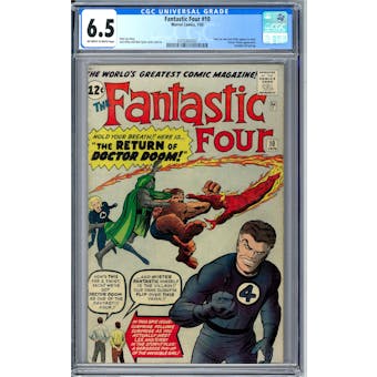 Fantastic Four #10 CGC 6.5 (OW-W) *0359342003*
