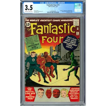 Fantastic Four #11 CGC 3.5 (OW-W) *0359342004*