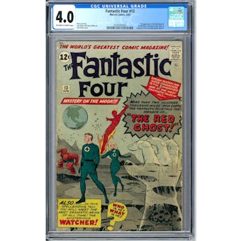 Fantastic Four #13 CGC 4.0 (OW-W) *0359342005*