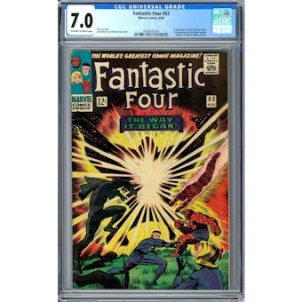 Fantastic Four #53 CGC 7.0 (OW-W) *0359342020*
