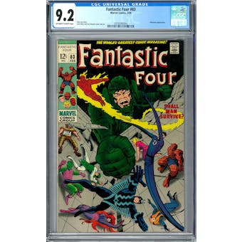 Fantastic Four #83 CGC 9.2 (OW-W) *0359346004*