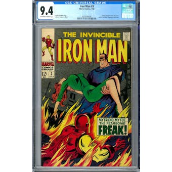 Iron Man #3 CGC 9.4 (OW-W) *0359346006*