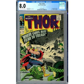 Thor #132 CGC 8.0 (OW-W) *0359349008*