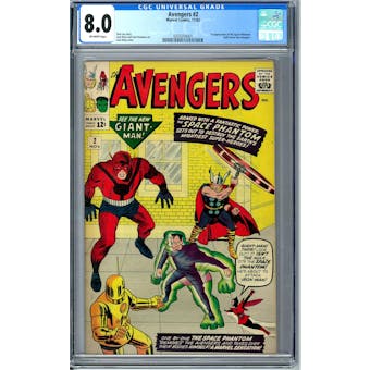 Avengers #2 CGC 8.0 (OW) *0359354001*