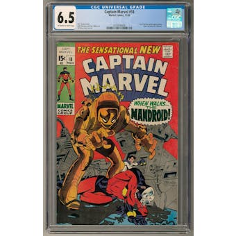 Captain Marvel #18 CGC 6.5 (OW-W) *0359546006*