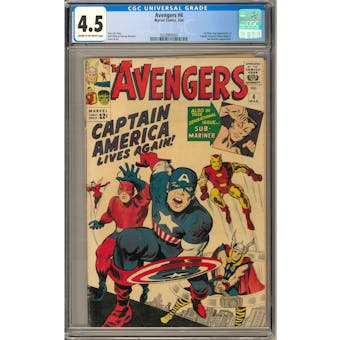 Avengers #4 CGC 4.5 (C-OW) *0359965003*