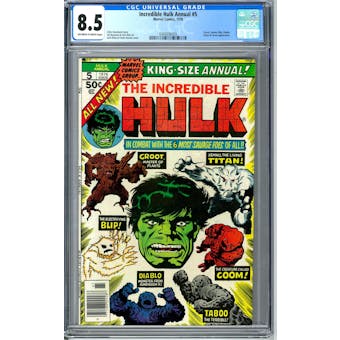 Incredible Hulk Annual #5 CGC 8.5 (OW-W) *0360036009*