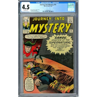 Journey Into Mystery #91 CGC 4.5 (OW) *0360042023*