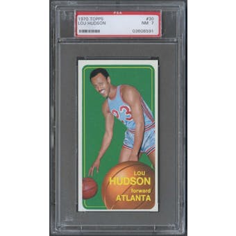 1970/71 Topps Basketball #30 Lou Hudson PSA 7 (NM) *8591